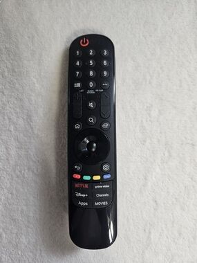 Black Universal Media Streaming Remote with App Shortcut Keys